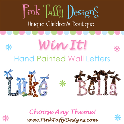 WIN your own hand painted wall letters to spell out your child's name