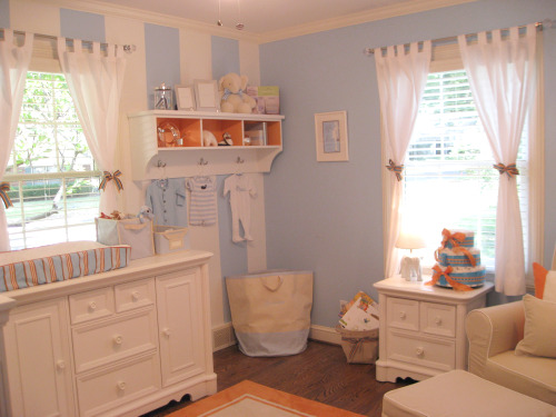 we adore everything this soothing baby boy's room has to offer