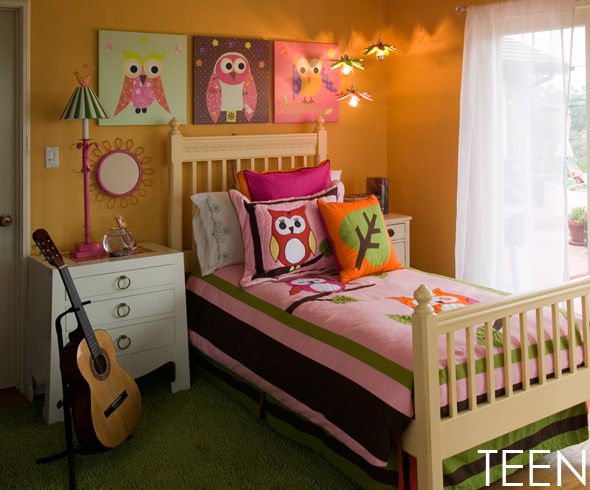 colorful teenage rooms