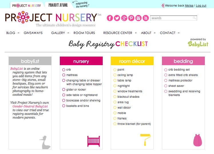 Project Nursery Partners with Babylist Online Registry