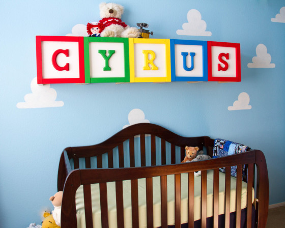 Toy Story Nursery with Oversized Alphabet Blocks - Project Nursery