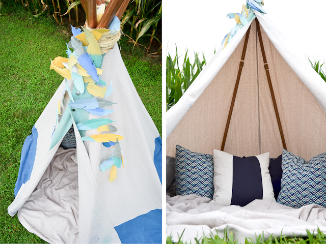 How do you make a children's teepee?