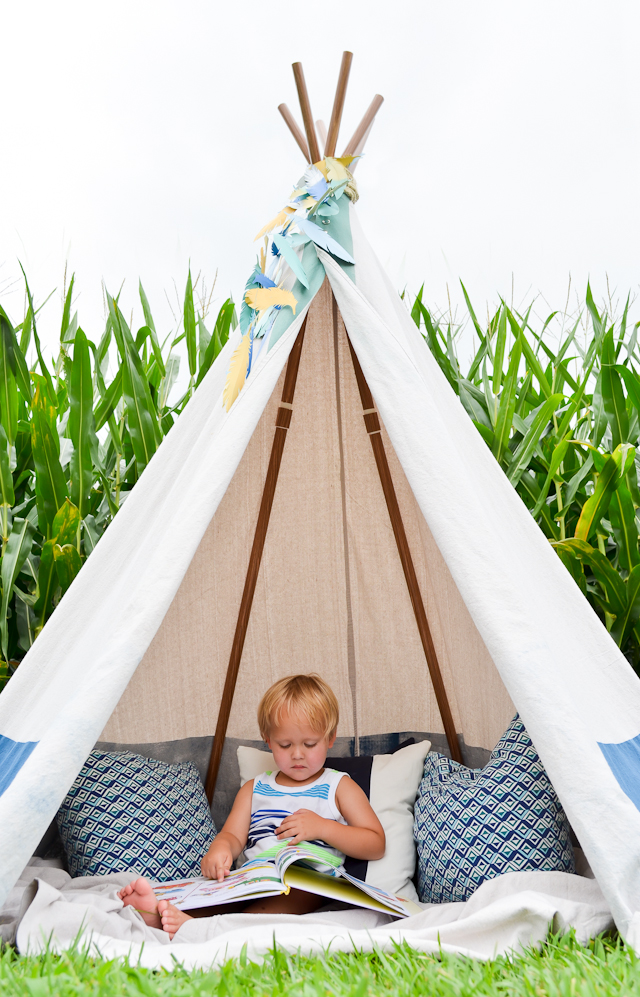 Diy no sew kids teepee 2 2