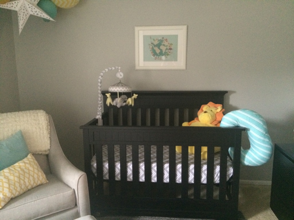 Gender Neutral Yellow And Teal Nursery Project Nursery