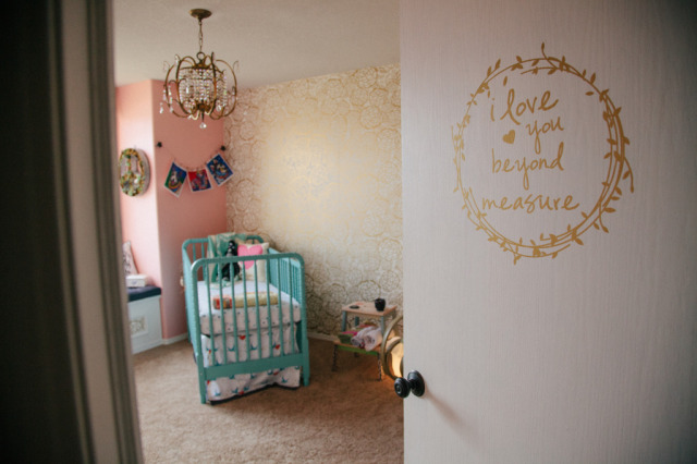 Pink, Turquoise and Gold Vintage Glam Nursery - Project Nursery