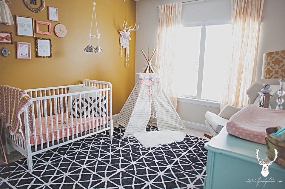  Boho Style Baby Nursery for Small Space