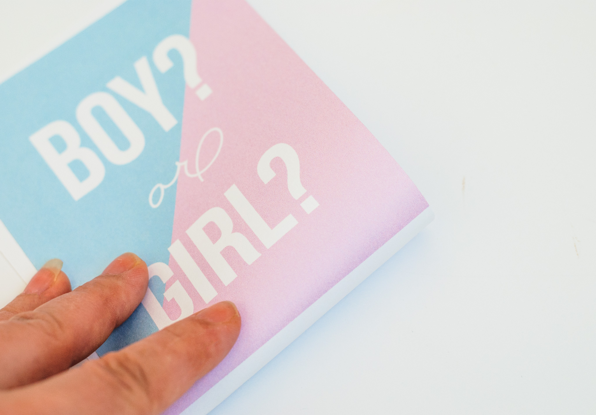 Gender Reveal Card Free Printable