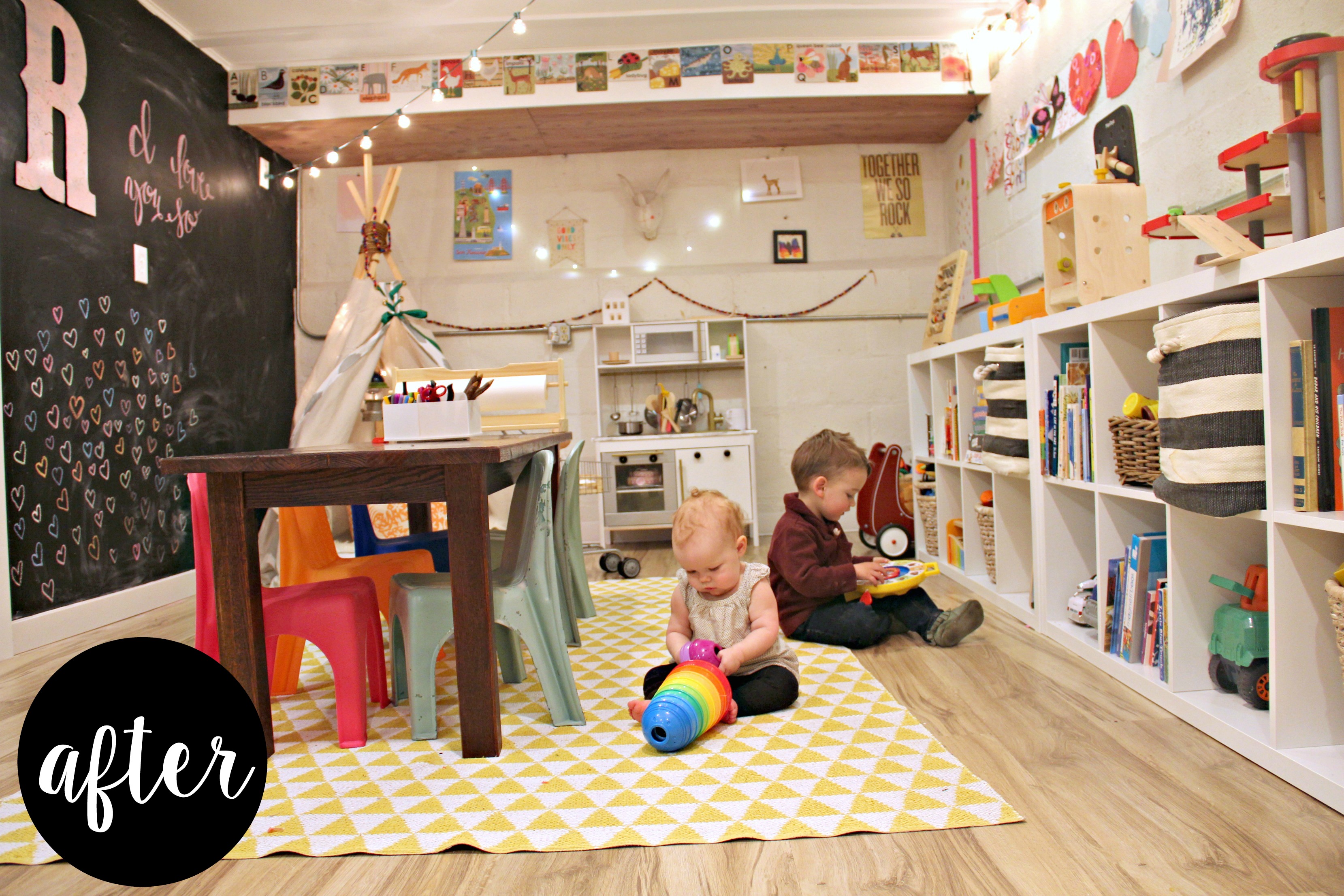 A Whimsical Basement Playroom - Project Nursery