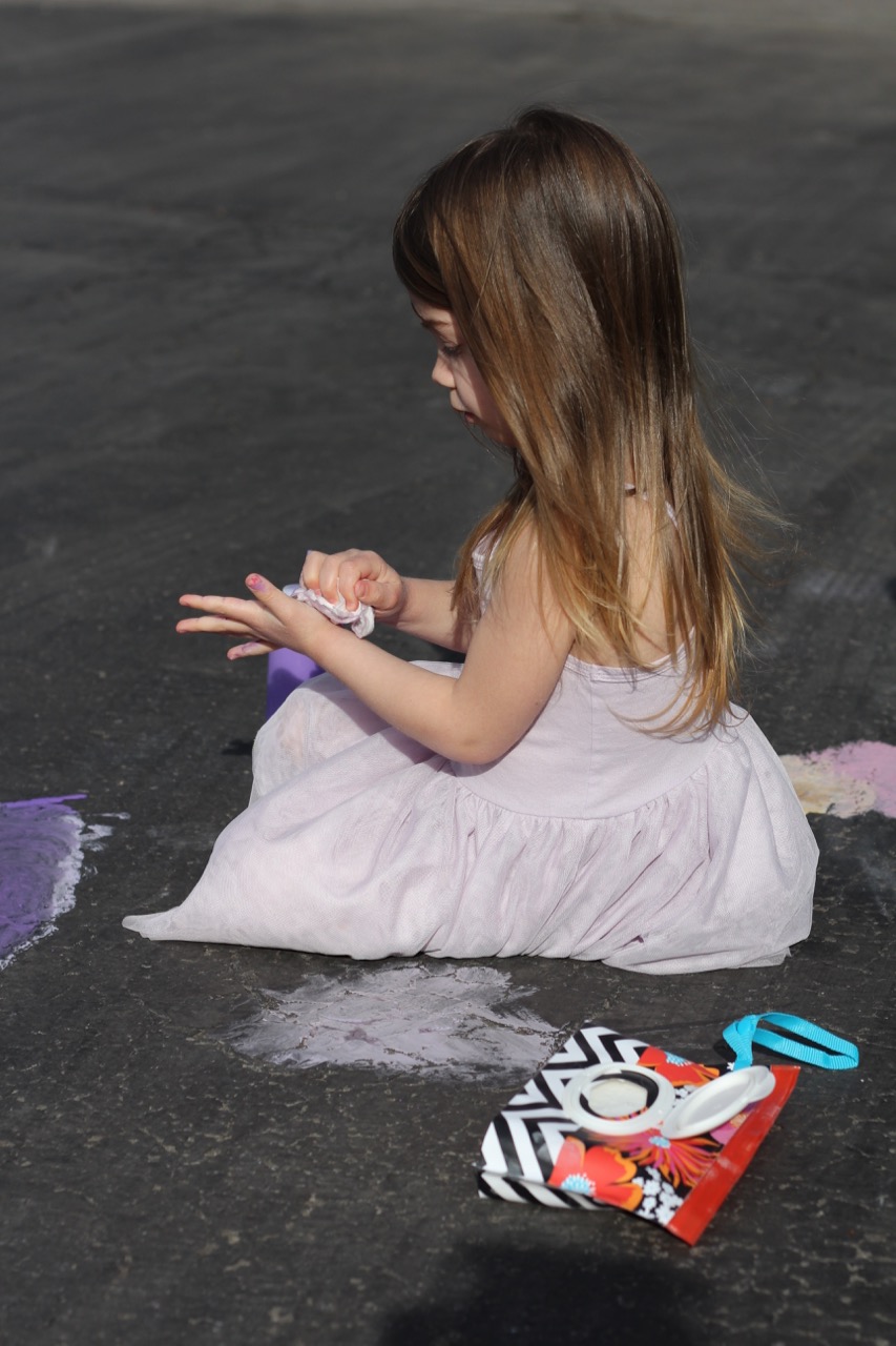 DIY Sidewalk Chalk Paint Cleanup - Project Nursery