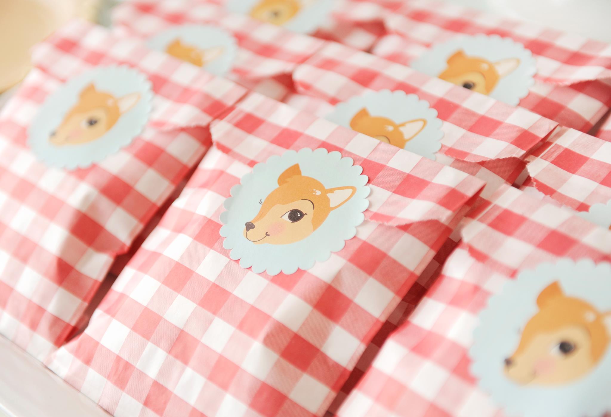 Fawn Birthday Party Favors