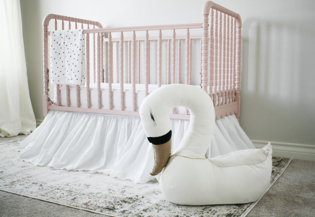 Elegant Pink and White Swan Nursery - Project Nursery