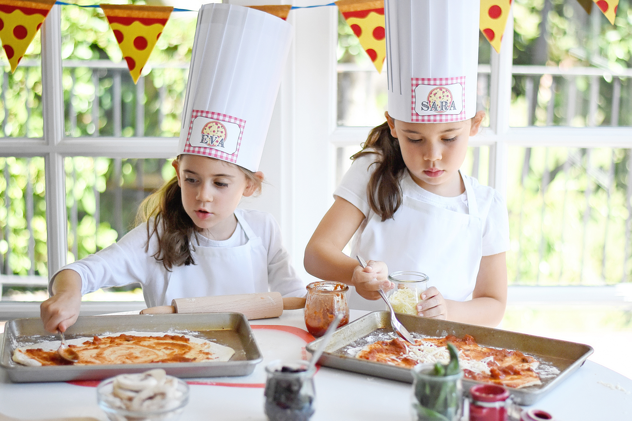 DIY Pizza Station for Kids