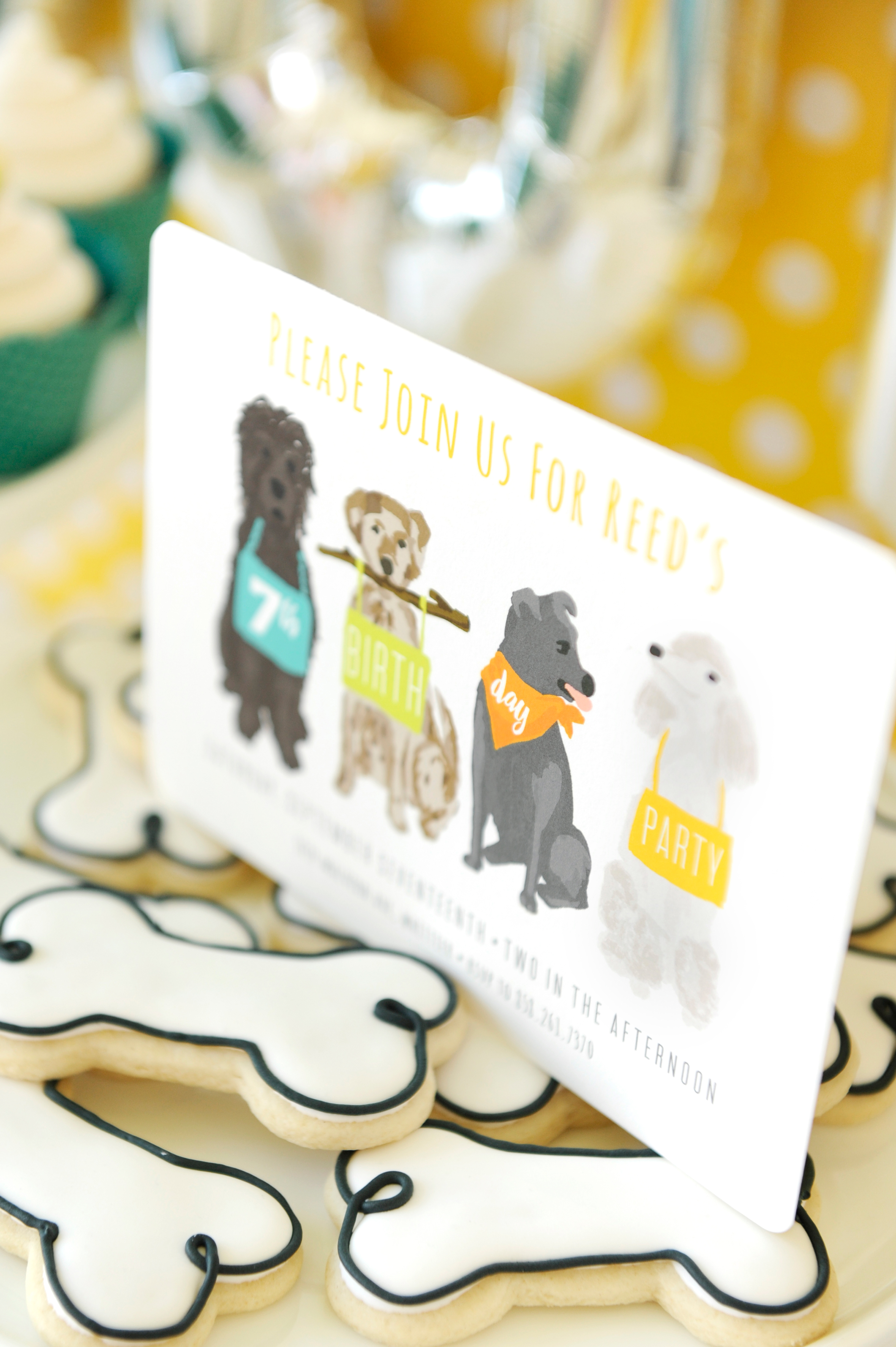 Puppy Themed Party Invitation