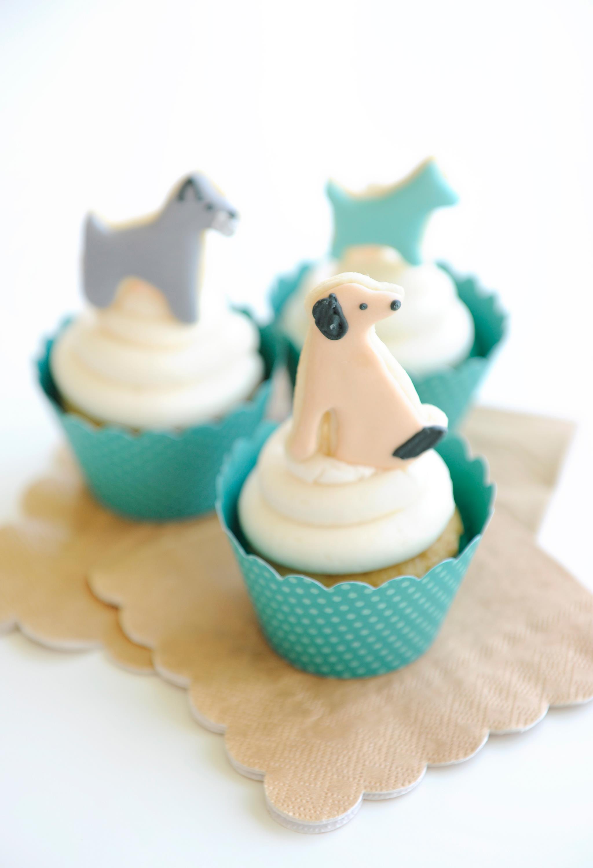 Puppy Themed Party Cupcakes
