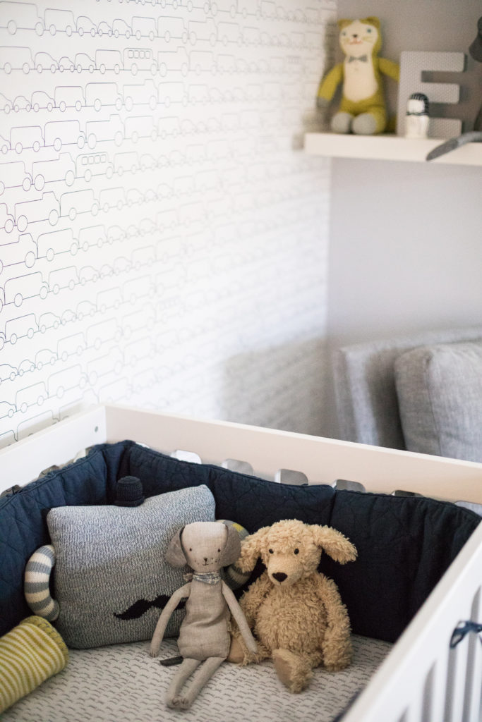Modern Navy and Gray Nursery with Whimsical Accents - Project Nursery