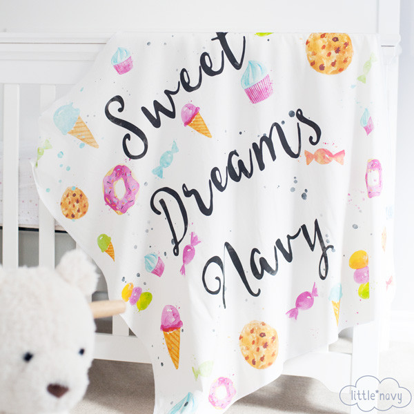 Sweet Dreams Organic Swaddle Blanket from The Project Nursery Shop