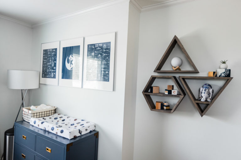 Modern Geometric Nursery With Subtle Star Wars Accents Project Nursery