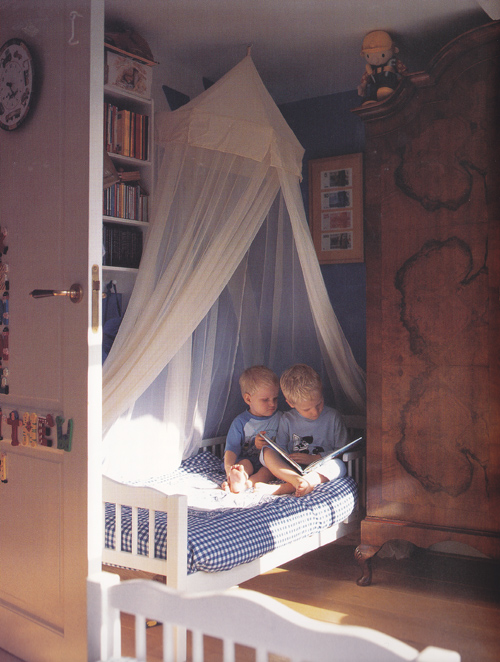 ... canopy over the bed to create a cozy corner reading space for two