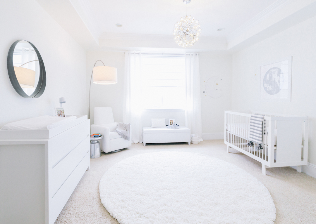 All White Nursery by Little Crown Interiors