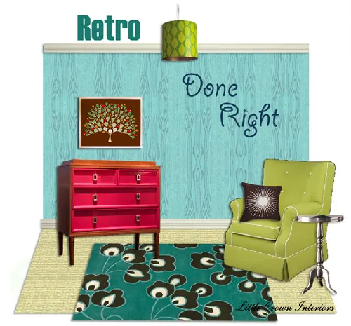 Unisex Retro Nursery Interior Design