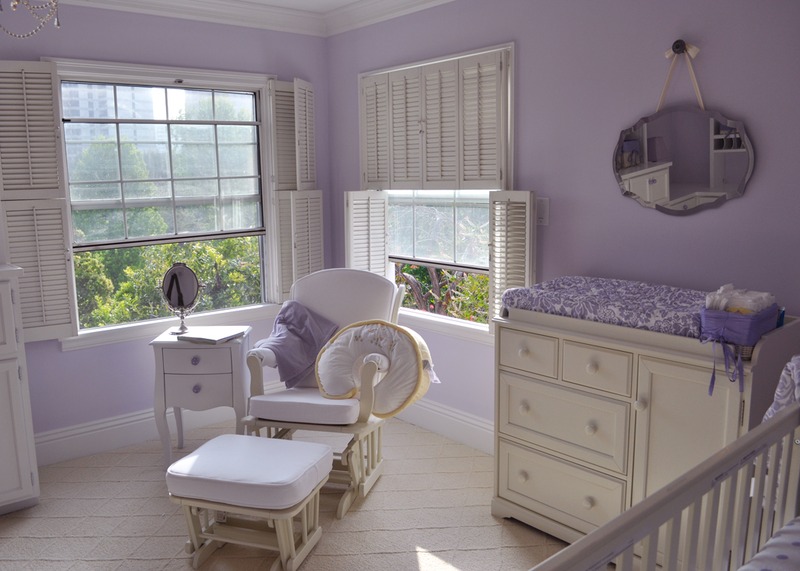 lavender baby nursery