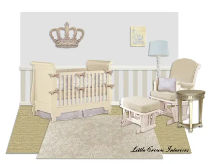elegant baby boy room