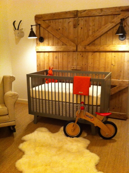 barn door baby crib