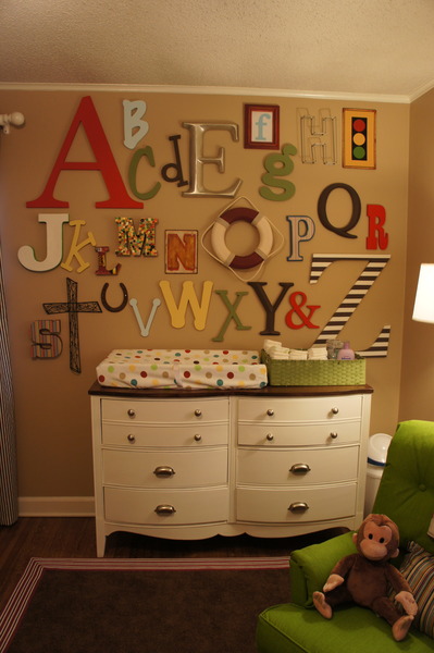 ABC Vintage Nursery Alphabet Wall