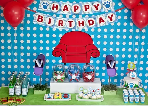Replying to @marvel_pottah_fan He had a blast at his 1st birthday part, bluey theme birthday party
