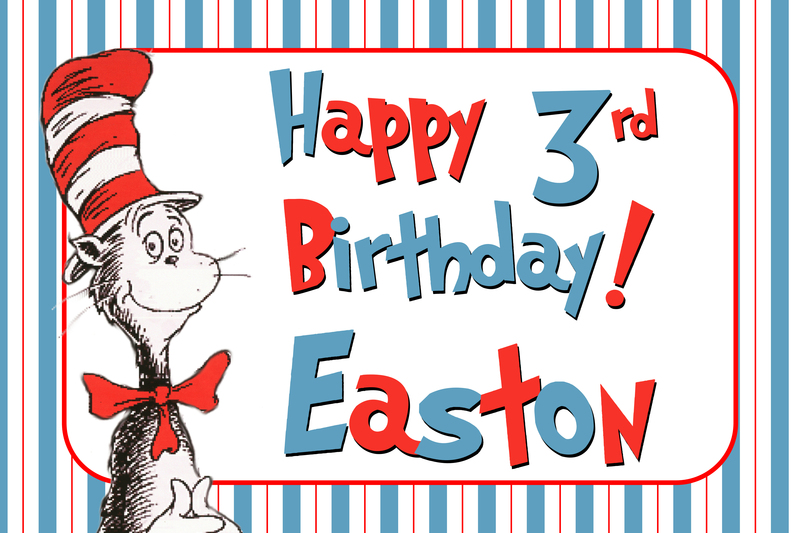 Eastons 3rd Party- Dr. Seuss Style - Project Nursery