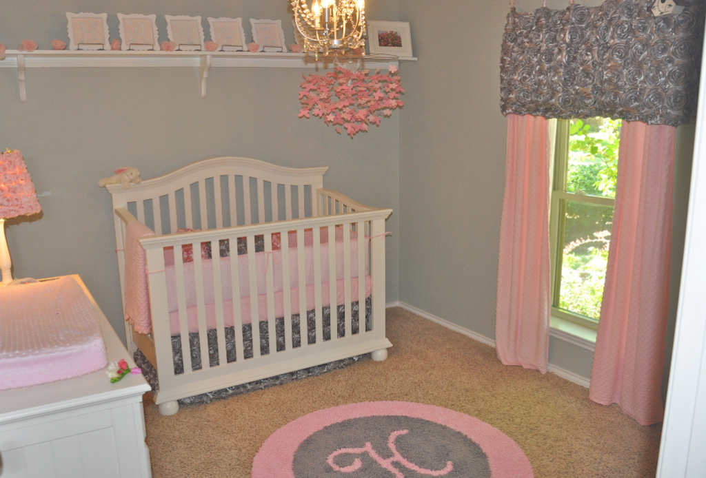 Harper's Pink & Gray Rose Nursery - Project Nursery