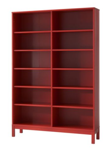 Ikea Red Bookcase