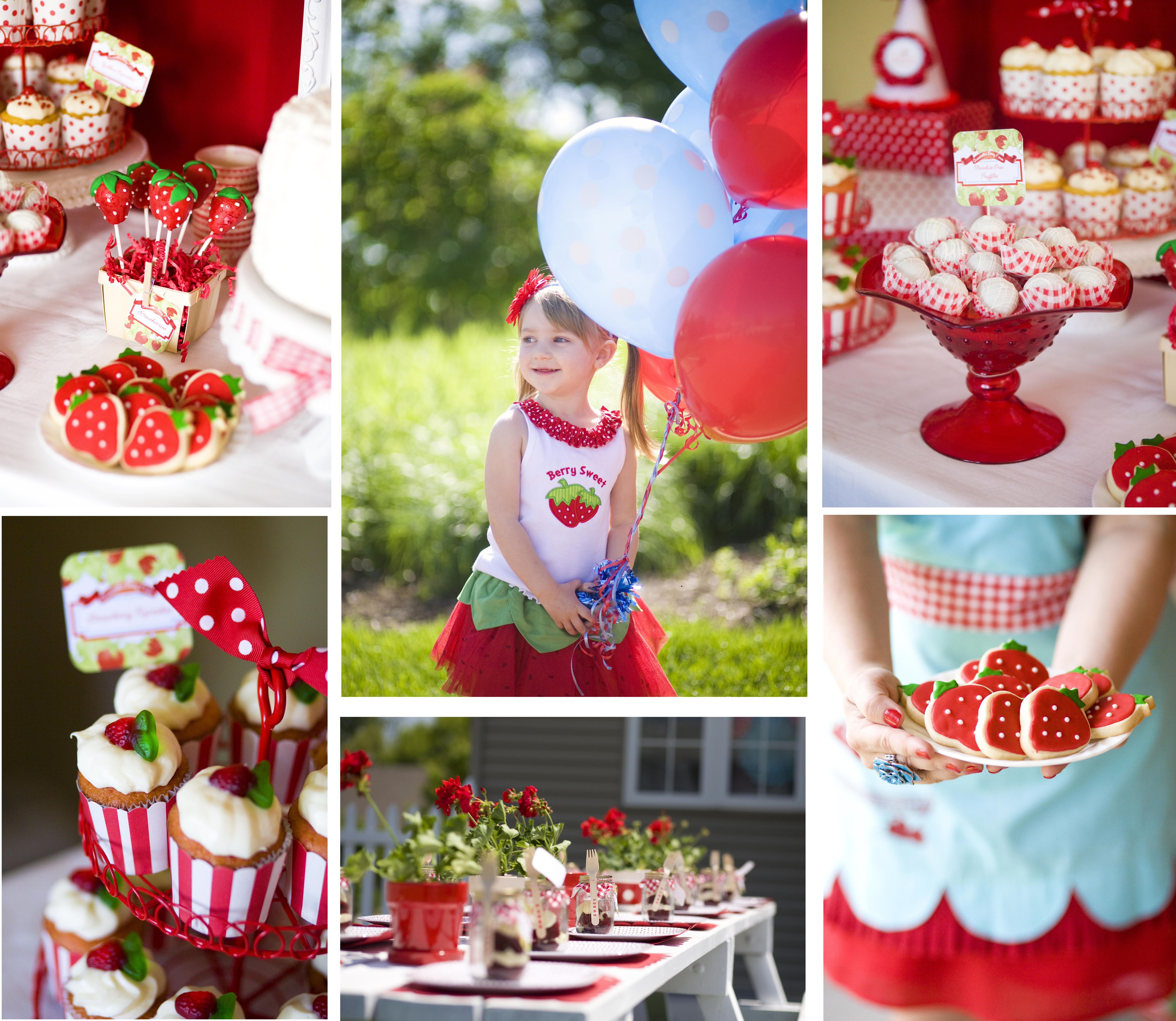 Strawberry Baby Shower Decorations for Girls a Little Strawberry