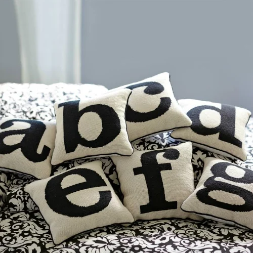 Alphabet Needlepoint Pillow