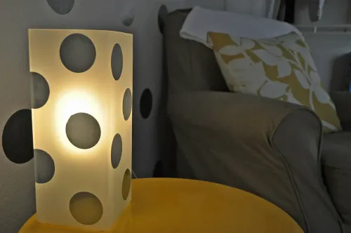 DIY Polka Dot Lamp