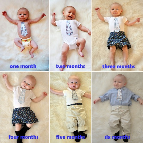 monthly baby photos