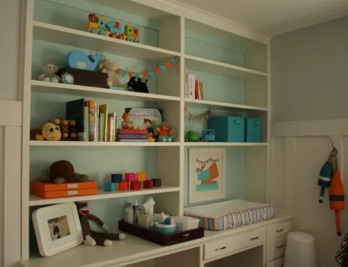 Bookcase Nursery Room