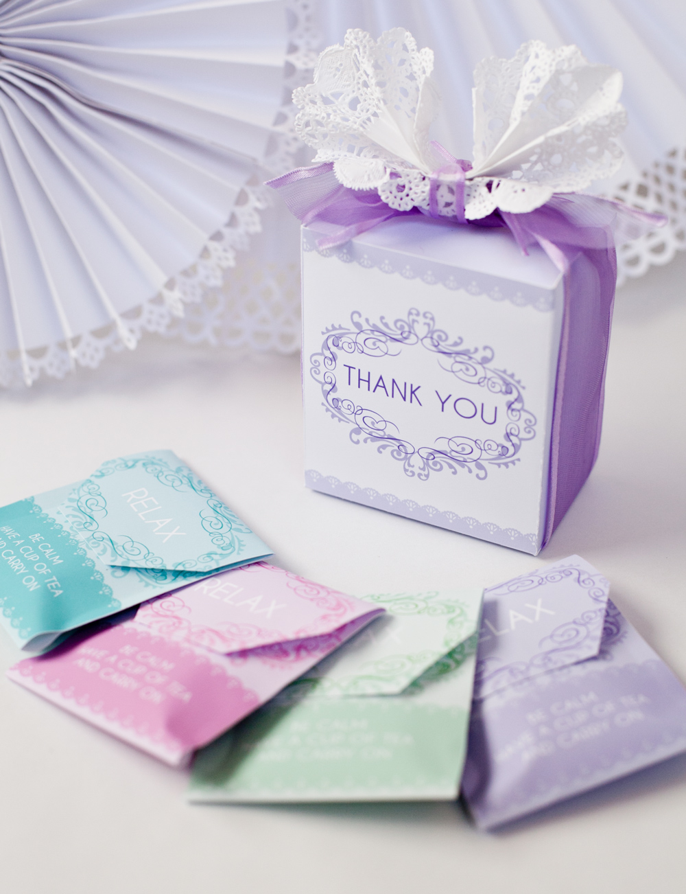 baby shower tea bags