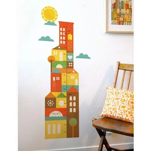 growth chart wall decal