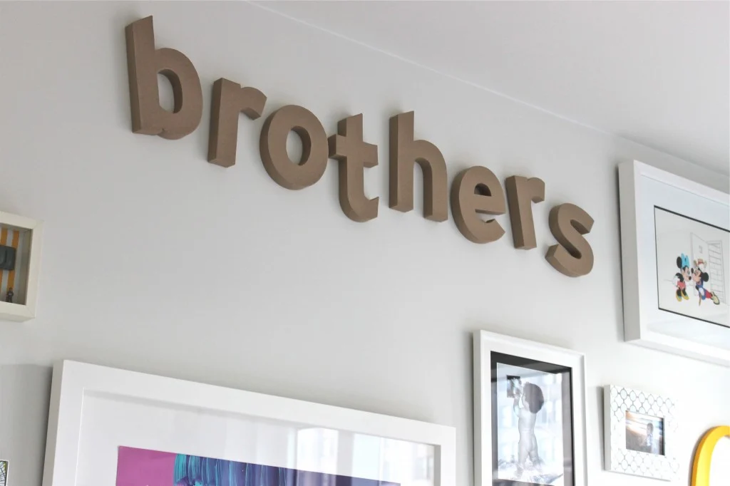 Brothers Wall Letters