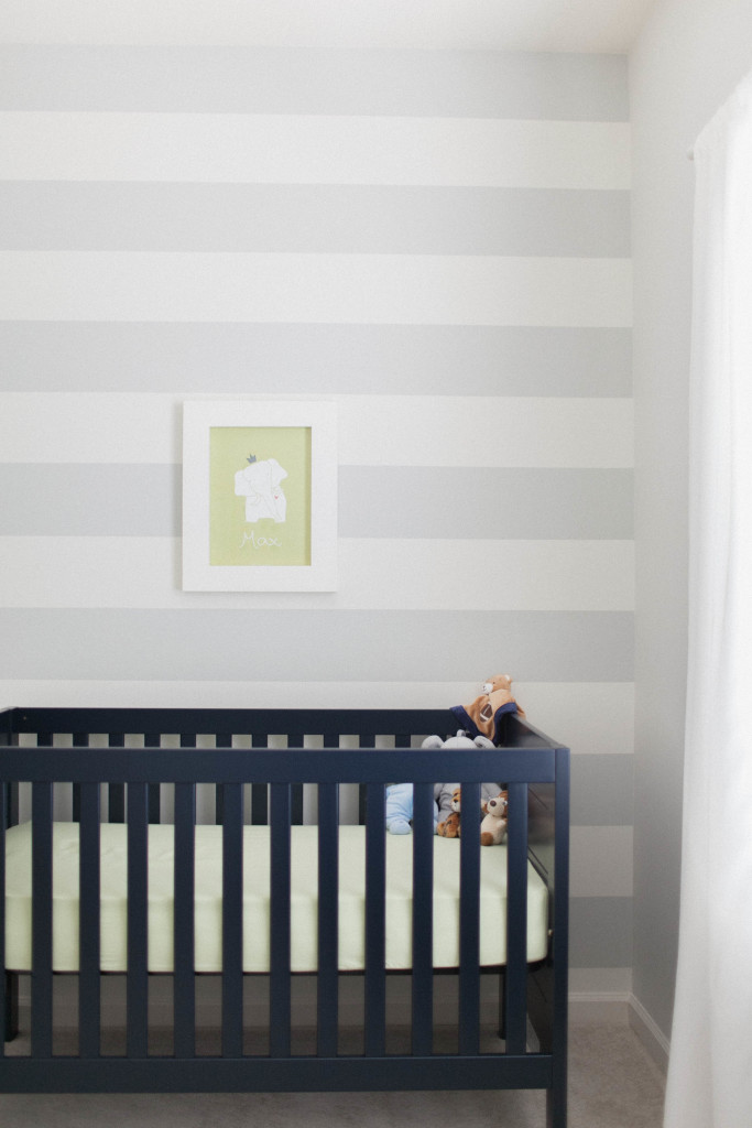 navy blue crib and dresser