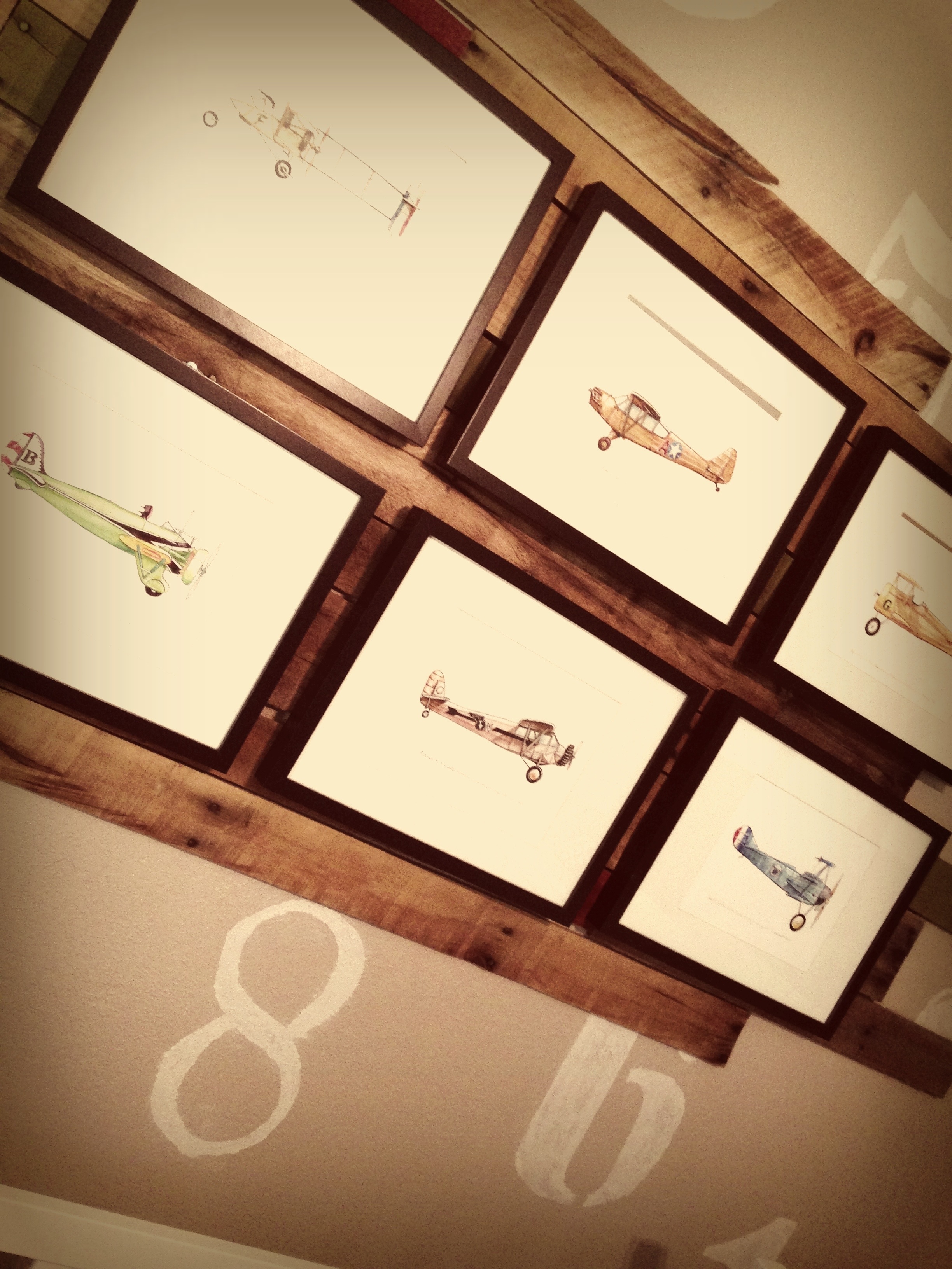 Boy's Aviation Nursery Wall Art