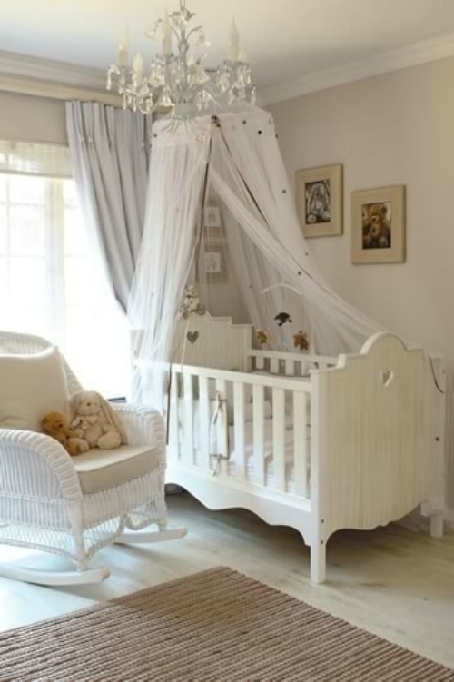 baby girl nursery canopy