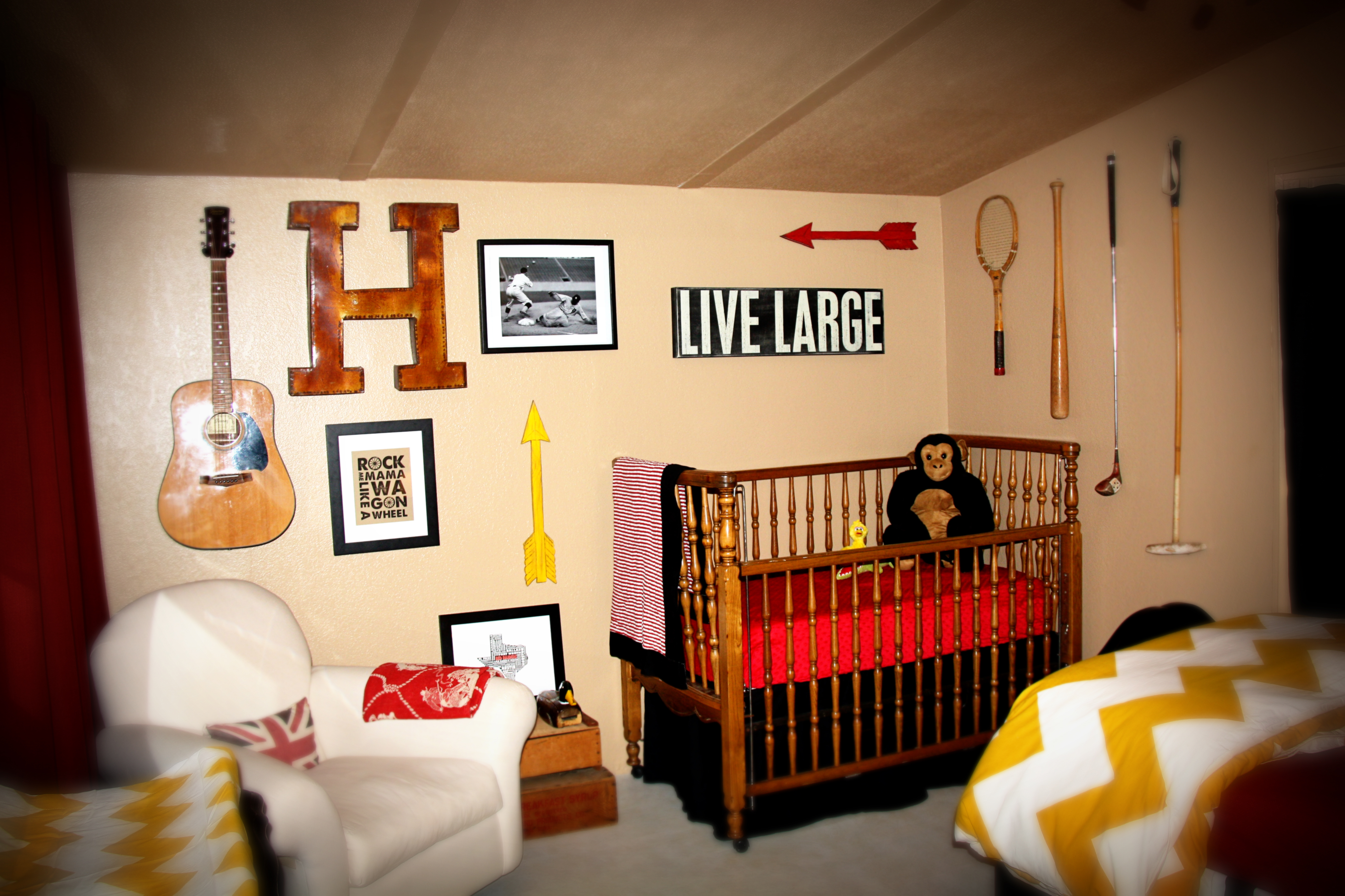A Vintage, Rustic Nursery for Baby H! - Project Nursery
