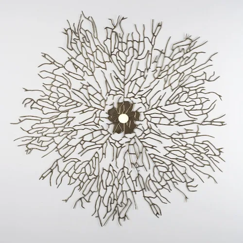 Brass ceiling medallion with branches