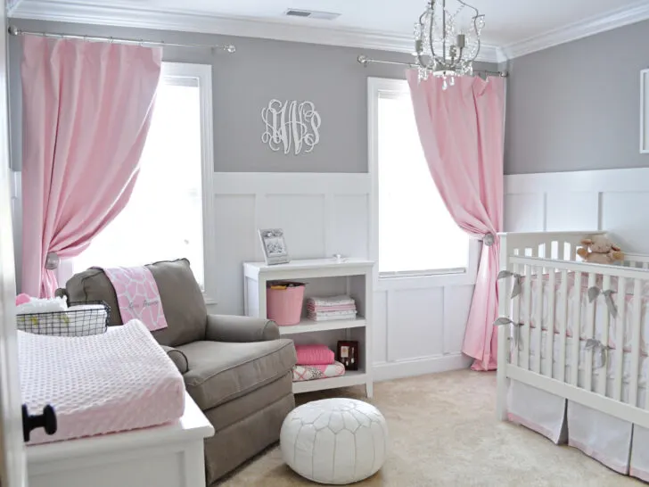 Gray and Pink Nursery