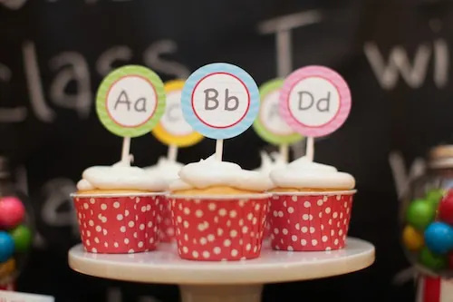 back to school cupcakes