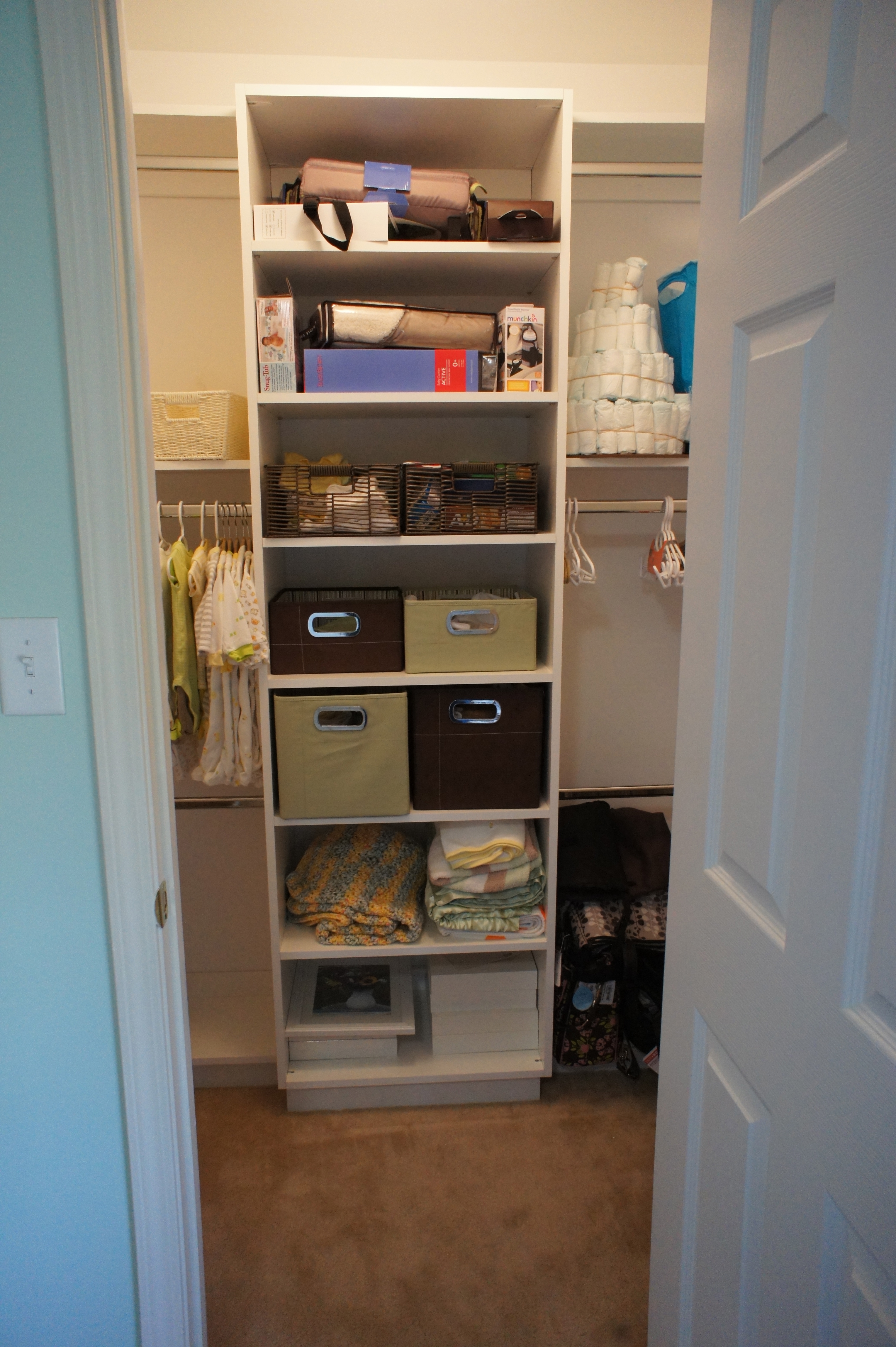 Gender Neutral Polka Dot Nursery Storage Bins