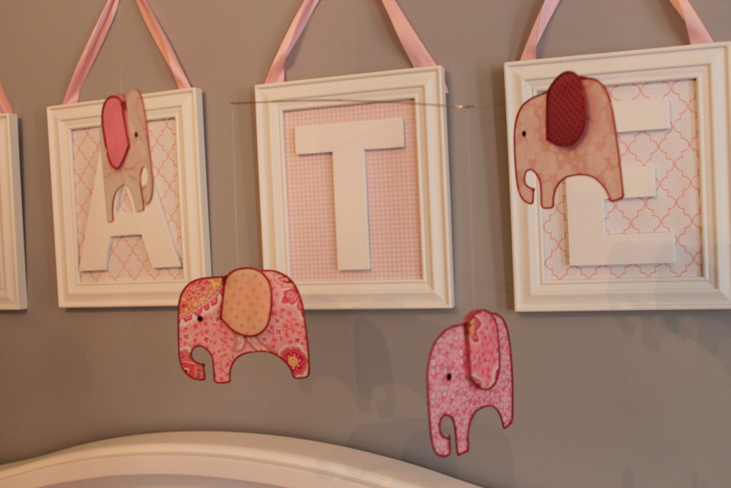 Kate S Pink And Gray Elephant Nursery Project Nursery