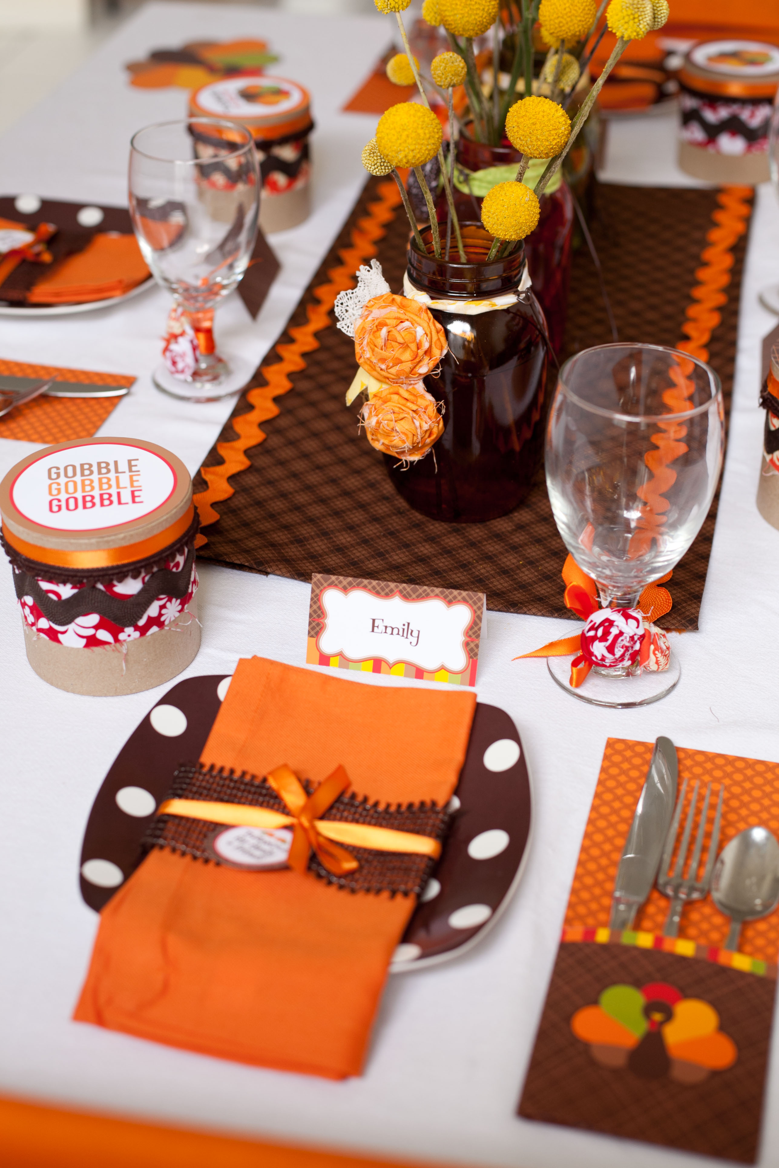 Thanksgiving place settings